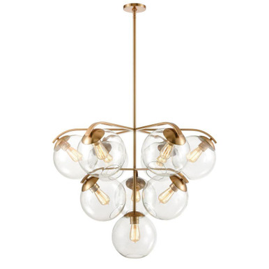 Collective 10 Light Chandelier 28 Inch Tall and 36 Inch Wide by Atlas - CL11129-BS
