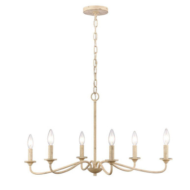 Ellisville 6 Light Chandelier 16.75 Inch Tall and 30 Inch Wide by Atlas - CL11162-CR