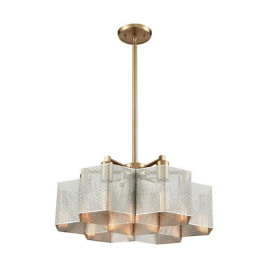 Compartir 7 Light Chandelier 9 Inch Tall and 20 Inch Wide by Atlas - CL11130-BS