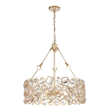 Levana 5 Light Chandelier 26 Inch Tall and 24 Inch Wide by Atlas - CL11218-GD