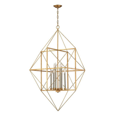 Connexions 8 Light Chandelier 51 Inch Tall and 24 Inch Wide by Atlas - CL11133-GD