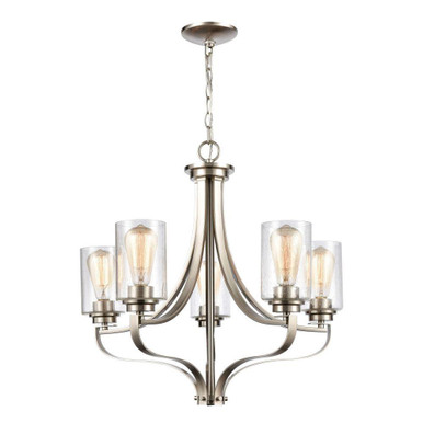 Market Square 5 Light Chandelier 22.5 Inch Tall and 24 Inch Wide by Atlas - CL11237-NK