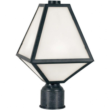 Glacier One Light Outdoor Post Lantern 8 x 15.5 Inches by Crystorama - GLA-9707