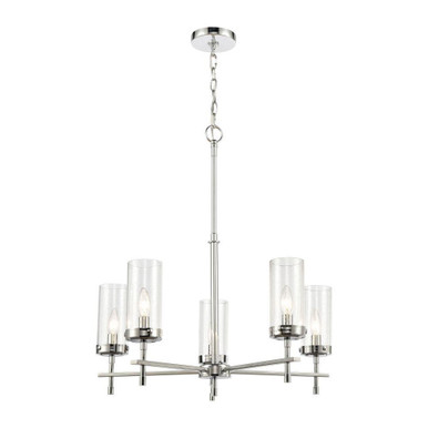Melinda 5 Light Chandelier 28 Inch Tall and 25 Inch Wide by Atlas - CL11249-CH