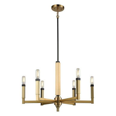 Mandeville 6 Light Chandelier 18 Inch Tall and 23 Inch Wide by Atlas - CL11233-BS