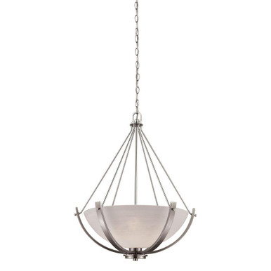 Casual Mission 3 Light Chandelier 26 Inch Tall and 21 Inch Wide by Atlas - CL11117-NK
