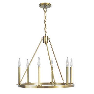 Martin 6 Light Chandelier 24 Inch Tall and 24 Inch Wide by Atlas - CL11239-BZ