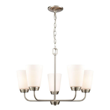 Winslow 5 Light Chandelier 17.5 Inch Tall and 25 Inch Wide by Atlas - CL11402-NK