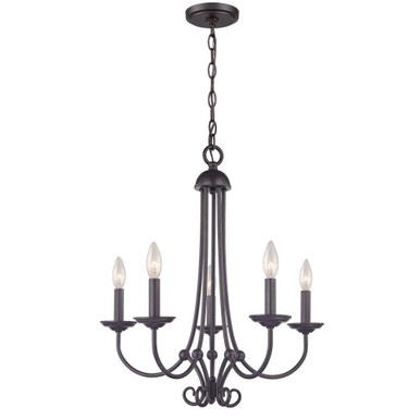 Montgomery 5 Light Chandelier 23 Inch Tall and 20 Inch Wide by Atlas - CL11260-BZ
