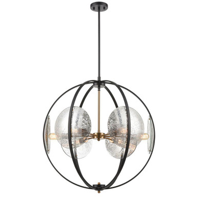 Oriah 6 Light Chandelier 30 Inch Tall and 28 Inch Wide by Atlas - CL11280-BK