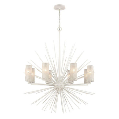 Sea Urchin 8 Light Chandelier 41 Inch Tall and 34 Inch Wide by Atlas - CL11328-WH