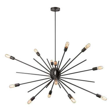 Xenia 14 Light Chandelier 18 Inch Tall and 54 Inch Wide by Atlas - CL11409-BZ
