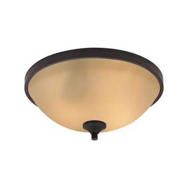 Arlington 3 Light Flush Mount 7 Inch Tall and 15 Inch Wide by Atlas - CL11418-BN