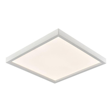 Titan 30W LED Square Flush Mount 1 Inch Tall and 15 Inch Wide by Atlas - CL11513-WH