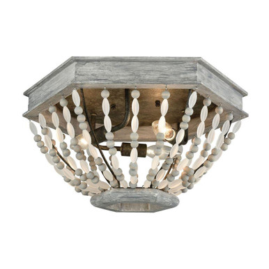 Summerton 3 Light Flush Mount 9 Inch Tall and 18 Inch Wide by Atlas - CL11502-GY
