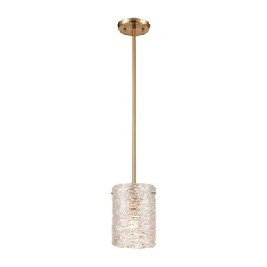 Chiseled Ice 1 Light Mini Pendant 8 Inch Tall and 7 Inch Wide by Atlas - CL11561-BS