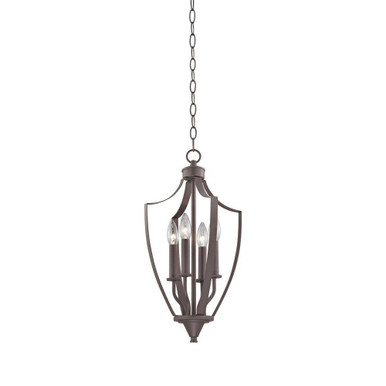 Foyer 4 Light Mini Pendant 21 Inch Tall and 11 Inch Wide by Atlas - CL11588-BZ