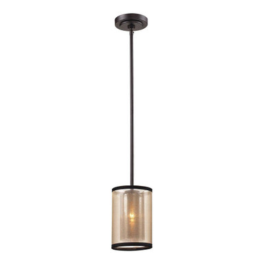 Diffusion 1 Light Mini Pendant 8 Inch Tall and 6 Inch Wide by Atlas - CL11575-BZ