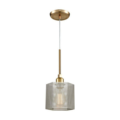 Compartir 1 Light Mini Pendant 8 Inch Tall and 6 Inch Wide by Atlas - CL11567-BS