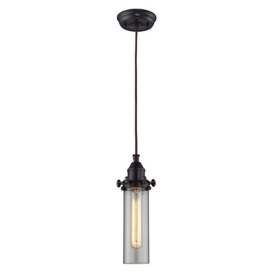 Fulton 1 Light Mini Pendant 11 Inch Tall and 4 Inch Wide by Atlas - CL11590-BZ2