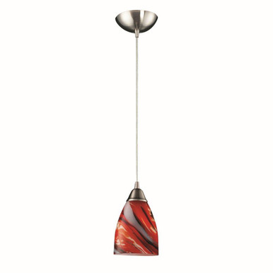 Pierra 1 Light Mini Pendant 8 Inch Tall and 5 Inch Wide by Atlas - CL11662-RD