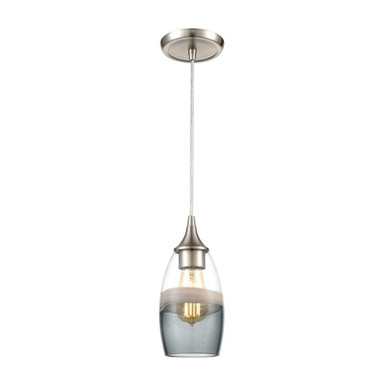 Sutter Creek 1 Light Mini Pendant 10 Inch Tall and 5 Inch Wide by Atlas - CL11690-GY