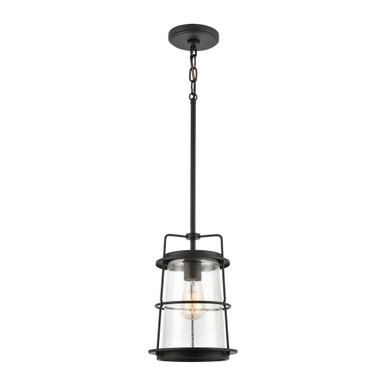 Kennington 1 Light Mini Pendant 12 Inch Tall and 8 Inch Wide by Atlas - CL11616-BK