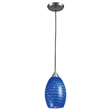 Mulinello 1 Light Mini Pendant 11 Inch Tall and 6 Inch Wide by Atlas - CL11646-BL