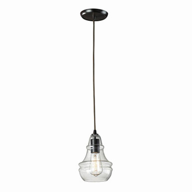 Menlow Park 1 Light Mini Pendant 9 Inch Tall and 6 Inch Wide by Atlas - CL11632-BZ