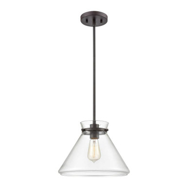 Mickley 1 Light Mini Pendant 10 Inch Tall and 12 Inch Wide by Atlas - CL11634-BZ