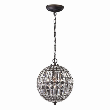 Talgarth 1 Light Mini Pendant 12 Inch Tall and 10.25 Inch Wide by Atlas - CL11693-BZ
