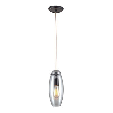 Menlow Park 1 Light Mini Pendant 12 Inch Tall and 5 Inch Wide by Atlas - CL11630-BZ