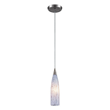 Lungo 1 Light Mini Pendant 13 Inch Tall and 3 Inch Wide by Atlas - CL11625-WH