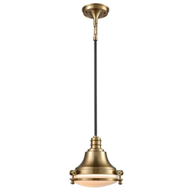 Riley 1 Light Mini Pendant 9 Inch Tall and 10 Inch Wide by Atlas - CL11669-BS