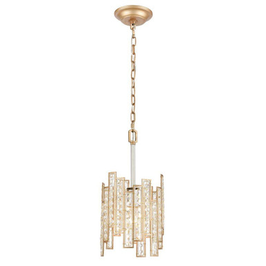 Equilibrium 1 Light Mini Pendant 11 Inch Tall and 8 Inch Wide by Atlas - CL11580-GD
