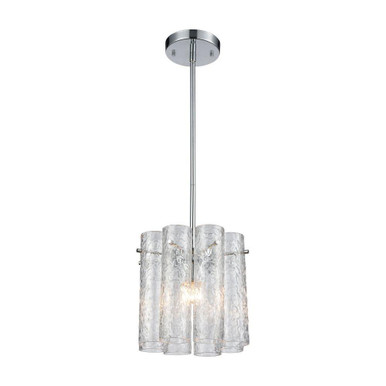 Glass Symphony 1 Light Mini Pendant 9 Inch Tall and 10 Inch Wide by Atlas - CL11597-CH