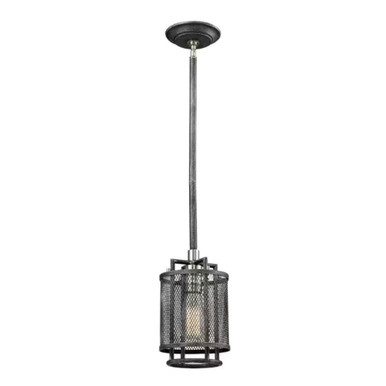 Perth 1 Light Pendant 54.43 Inch Tall and 5.87 Inch Wide by Atlas - CL11811-BK