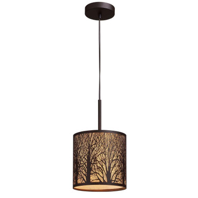 Woodland Sunrise 1 Light Mini Pendant 8 Inch Tall and 8 Inch Wide by Atlas - CL11723-BZ