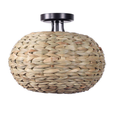 Cove 1 Light Semi Flush Mount 10.5 Inch Tall and 13.75 Inch Wide by Atlas - CL11881-NA