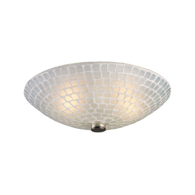 Fusion 2 Light Semi Flush Mount 4.5 Inch Tall and 12 Inch Wide by Atlas - CL11888-WH