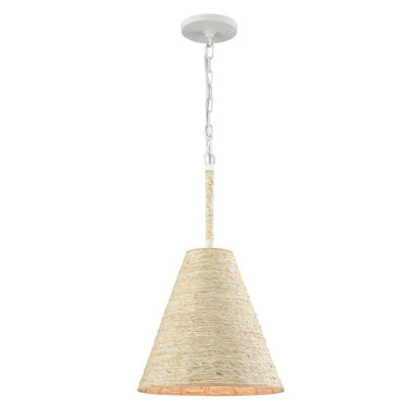 Georgia 1 Light Pendant 20 Inch Tall and 12 Inch Wide by Atlas - CL12038-WH