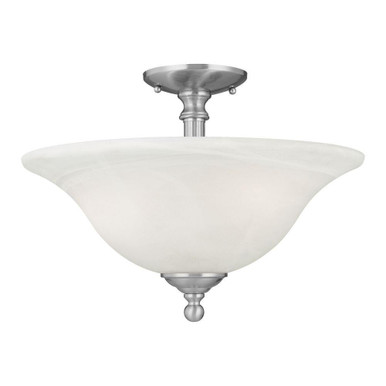 Riva 3 Light Semi Flush Mount 11.5 Inch Tall and 16 Inch Wide by Atlas - CL11910-NK