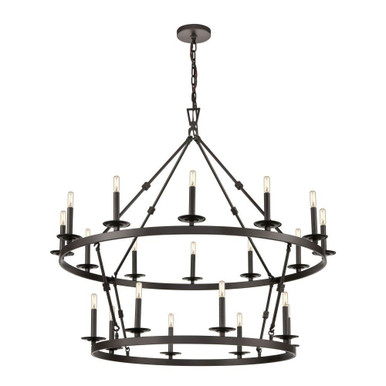 Castle 20 Light Chandelier 42 Inch Tall and 47 Inch Wide by Atlas - CL11988-BZ
