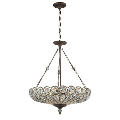Christina 6 Light Chandelier 30 Inch Tall and 26 Inch Wide by Atlas - CL12125-BZ