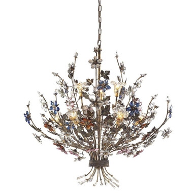 Brillare 9 Light Chandelier 34 Inch Tall and 36 Inch Wide by Atlas - CL12095-BZ