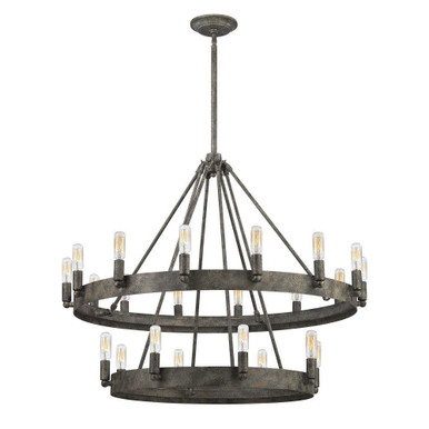 Lewisburg 22 Light Chandelier 26 Inch Tall and 32 Inch Wide by Atlas - CL12314-GY