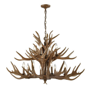 Elk 12 Light Chandelier 26 Inch Tall and 39 Inch Wide by Atlas - CL12224-BN