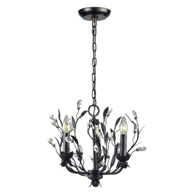 Circeo 3 Light Chandelier 13 Inch Tall and 16 Inch Wide by Atlas - CL12129-BZ