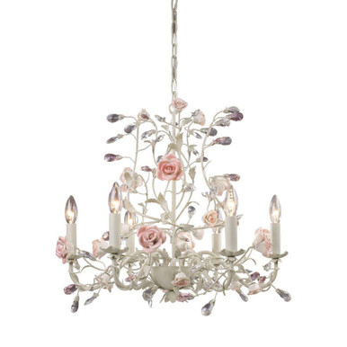 Heritage 6 Light Chandelier 20 Inch Tall and 22 Inch Wide by Atlas - CL12294-CR