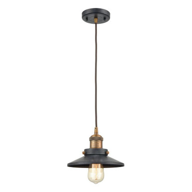 English Pub 1 Light Mini Pendant 6 Inch Tall and 8 Inch Wide by Atlas - CL12236-BK